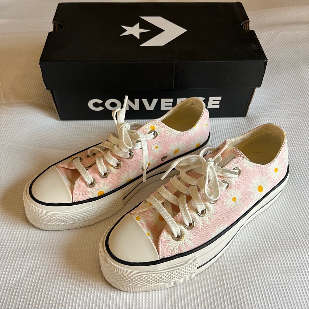Converse Platform Floral Shoes